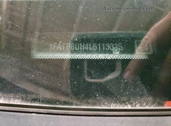 1FATP8UH4L5113325 2020 FORD MUSTANG Black ძრავის განყოფილების ხედი