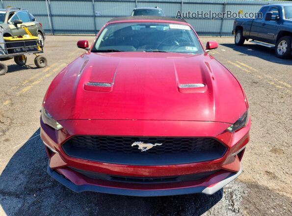1FATP8UH5J5121625 2018 FORD MUSTANG Red Front view