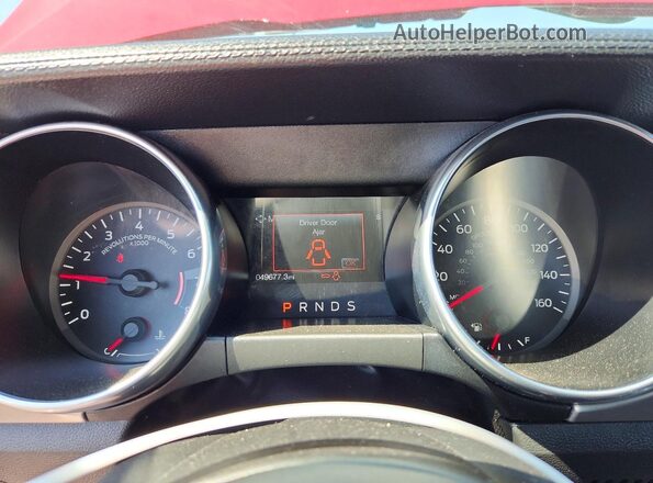 1FATP8UH5J5121625 2018 FORD MUSTANG Red Instrument cluster view