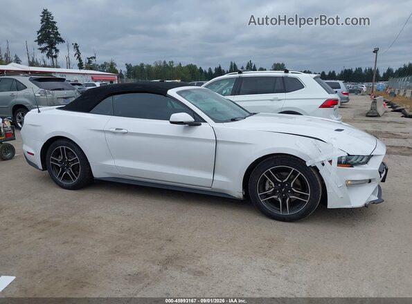 1FATP8UH7L5135688 2020 FORD MUSTANG Белый Вид задней части салона