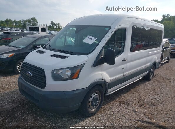 1FBAX2CM2HKA07188 2017 FORD TRANSIT-350 White წინა მარცხენა ხედი სამი მეოთხედიდან