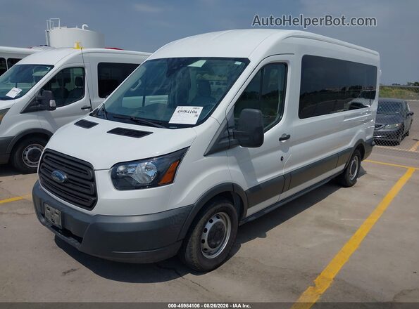 1FBAX2CM9JKB18827 2018 FORD TRANSIT-350 White Vista tres cuartos delantera izquierda