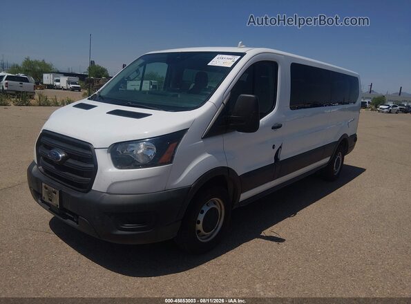 1FBAX2Y86LKB08948 2020 FORD TRANSIT-350 White Առջևի ձախ երեք քառորդ տեսարան
