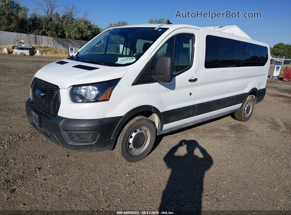 1FBAX2Y88MKA90275 2021 FORD TRANSIT-350 White Առջևի ձախ երեք քառորդ տեսարան