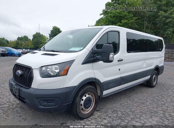 1FBAX2Y89MKA91760 2021 FORD TRANSIT-350 White Առջևի ձախ երեք քառորդ տեսարան