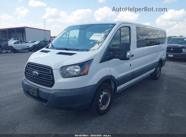 1FBZX2YM6JKB52736 2018 FORD TRANSIT-350 White Առջևի ձախ երեք քառորդ տեսարան