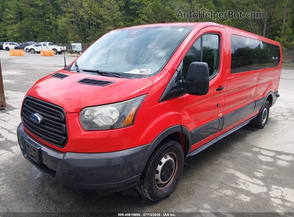 1FBZX2ZM4GKB19032 2016 FORD TRANSIT-350 Красный Передняя левая четверть