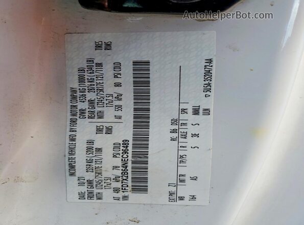 1FD7X2B64NEC96489 2022 FORD F250 White Շարժիչի բաժամունքի տեսք