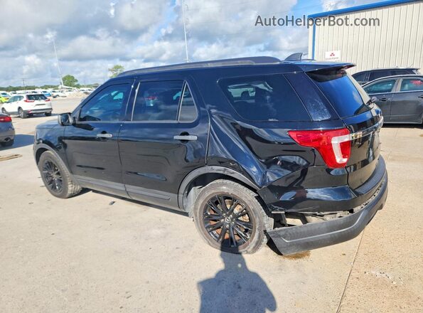 1FM5K7B81JGC84576 2018 FORD EXPLORER Черный Задняя левая четверть