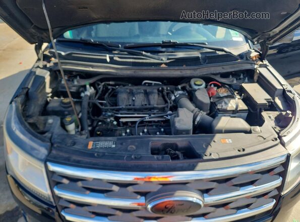 1FM5K7B81JGC84576 2018 FORD EXPLORER Черный Вид подкапотного пространства