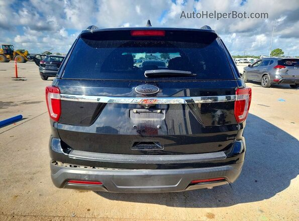 1FM5K7B81JGC84576 2018 FORD EXPLORER Черный Вид сзади