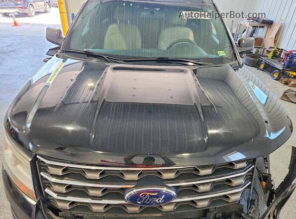 1FM5K7B83HGD20083 2017 FORD EXPLORER Black Вид підкапотного простору