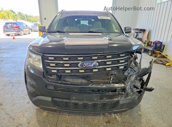 1FM5K7B83HGD20083 2017 FORD EXPLORER Black Вид спереду