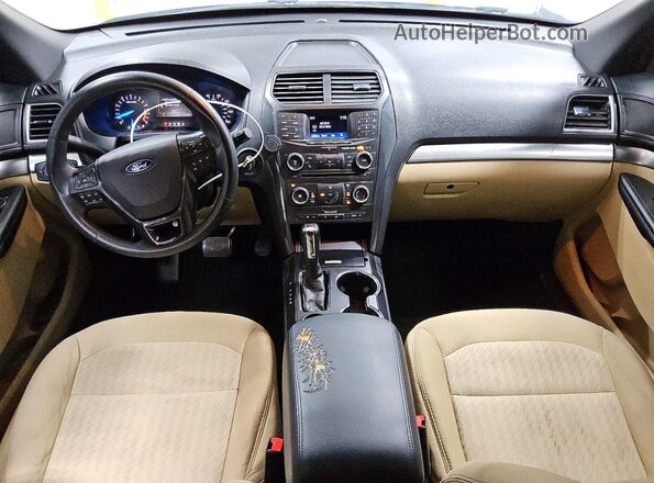 1FM5K7B84HGD90191 2017 FORD EXPLORER Black Vista del salpicadero