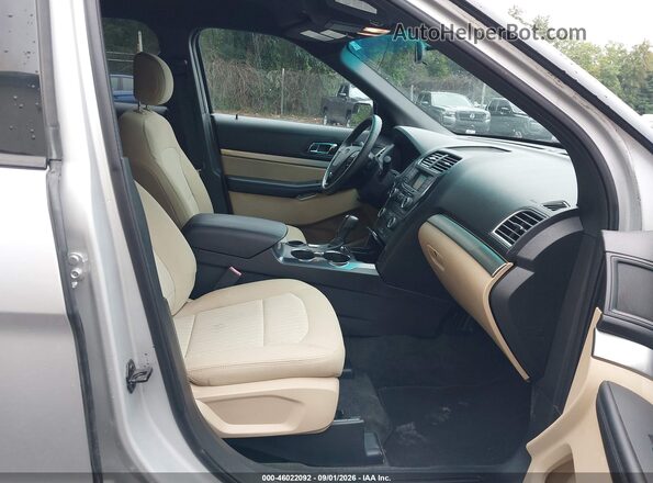 1FM5K7B86GGD06452 2016 FORD EXPLORER Silver წინა სალონის ხედი