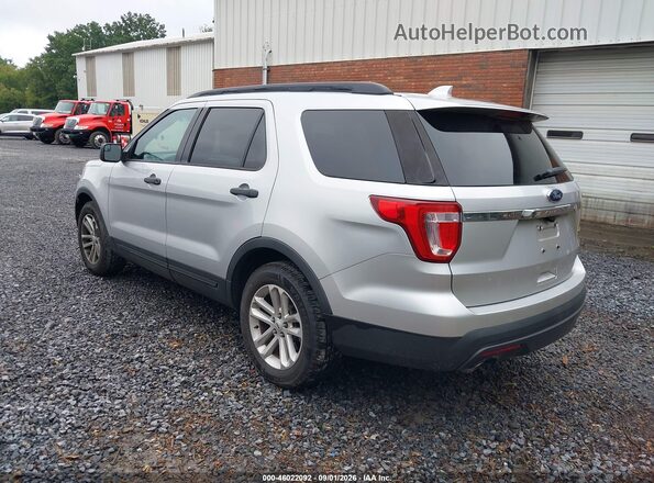 1FM5K7B86GGD06452 2016 FORD EXPLORER Silver უკანა მარცხენა