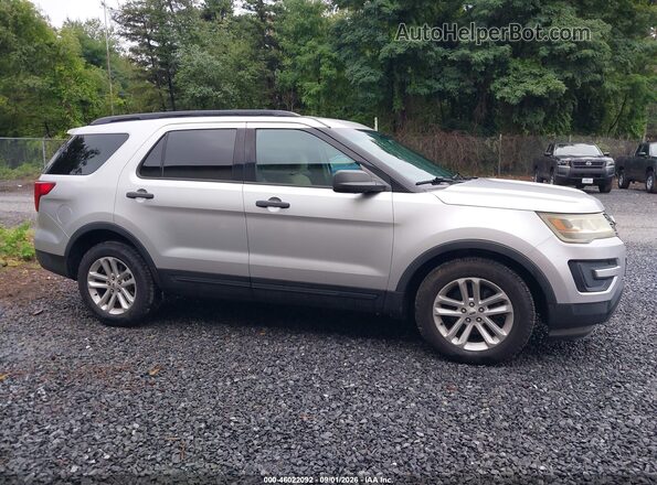 1FM5K7B86GGD06452 2016 FORD EXPLORER Silver უკანა სალონის ხედი