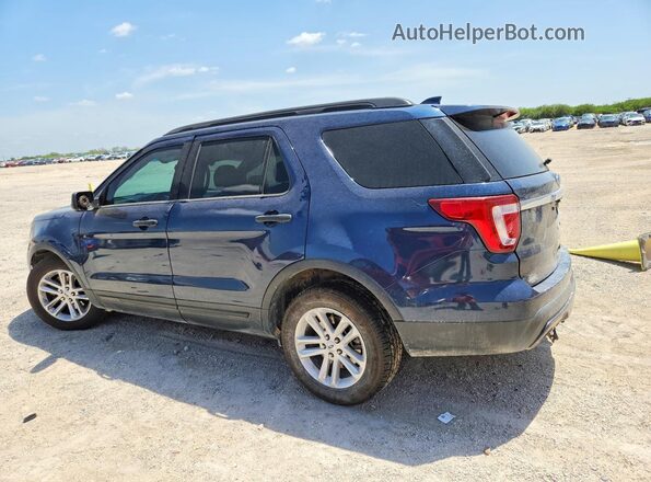 1FM5K7B86HGA99031 2017 FORD EXPLORER Синий Задняя левая четверть