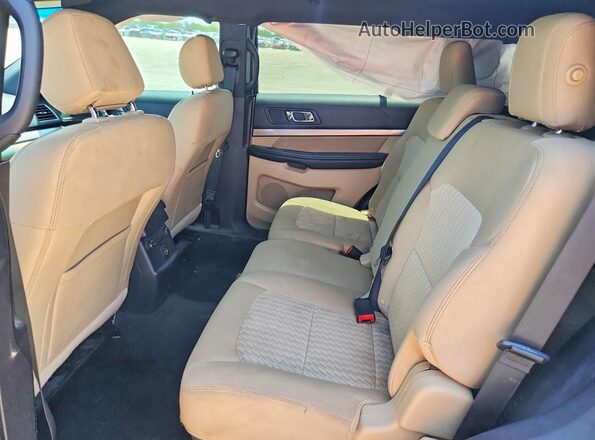 1FM5K7B86HGA99031 2017 FORD EXPLORER Синий Вид задней части салона