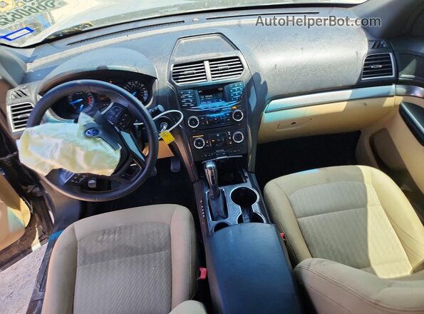 1FM5K7B86HGA99031 2017 FORD EXPLORER Синий Вид панели приборов
