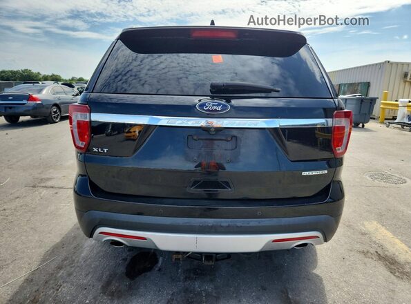 1FM5K7D80GGA95164 2016 FORD EXPLORER Black Вид ззаду