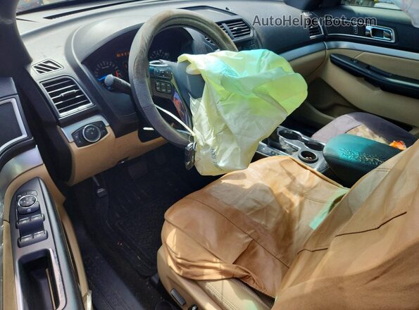 1FM5K7D80GGA95164 2016 FORD EXPLORER Black Вид панелі приладів