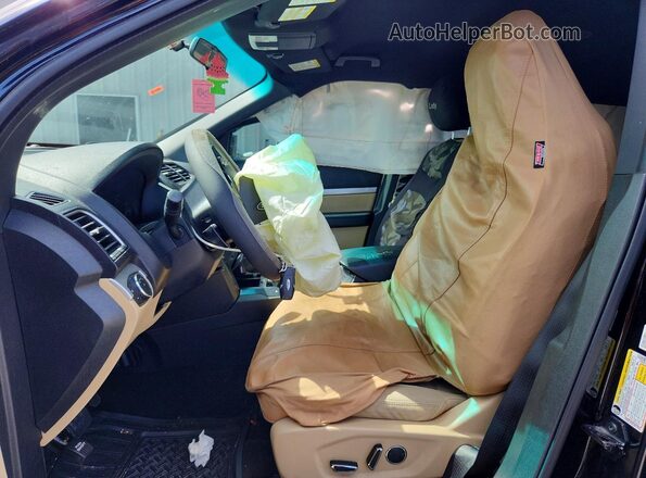 1FM5K7D80GGA95164 2016 FORD EXPLORER Black Вид салону спереду