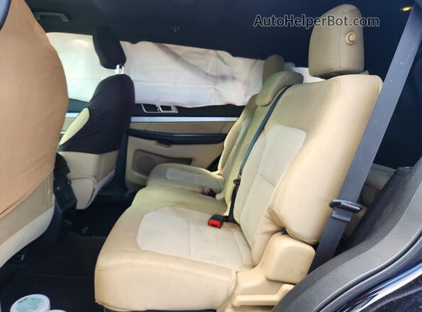 1FM5K7D80GGA95164 2016 FORD EXPLORER Black Вид задньої частини салону