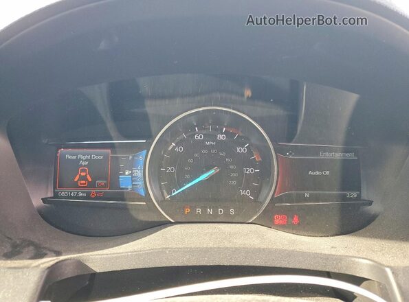 1FM5K7D80HGD99872 2017 FORD EXPLORER White Widok zestawu wskaźników
