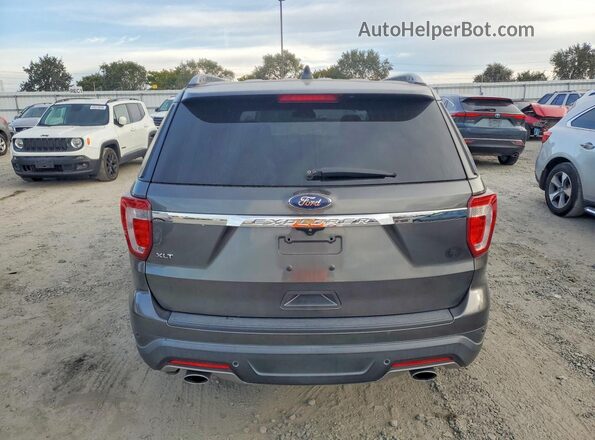 1FM5K7D81JGA81278 2018 FORD EXPLORER Charcoal Вид ззаду