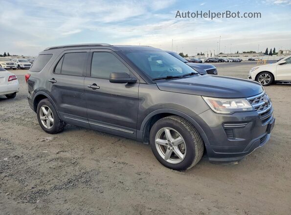 1FM5K7D81JGA81278 2018 FORD EXPLORER Charcoal Передня права чверть