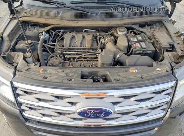 1FM5K7D81JGA81278 2018 FORD EXPLORER Charcoal Вид підкапотного простору