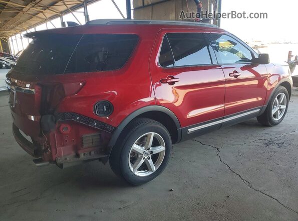 1FM5K7D81JGC00575 2018 FORD EXPLORER Красный Задняя правая четверть