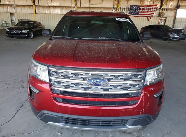 1FM5K7D81JGC00575 2018 FORD EXPLORER Красный Вид спереди