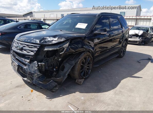 1FM5K7D81JGC13956 2018 FORD EXPLORER Черный Передняя левая четверть