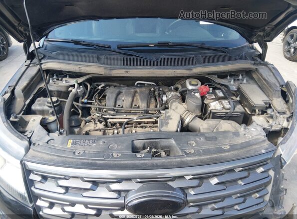 1FM5K7D81JGC13956 2018 FORD EXPLORER Черный Вид сзади