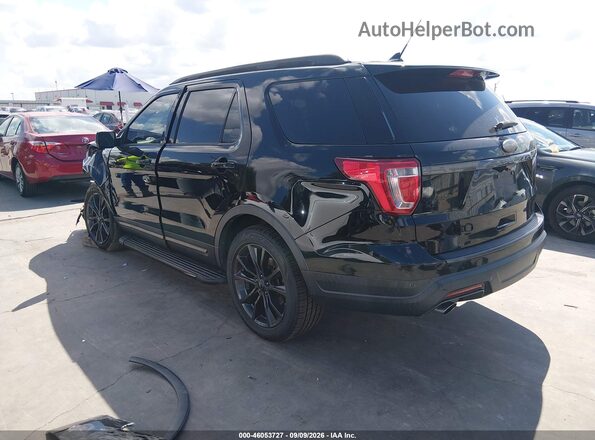 1FM5K7D81JGC13956 2018 FORD EXPLORER Черный Задняя левая четверть