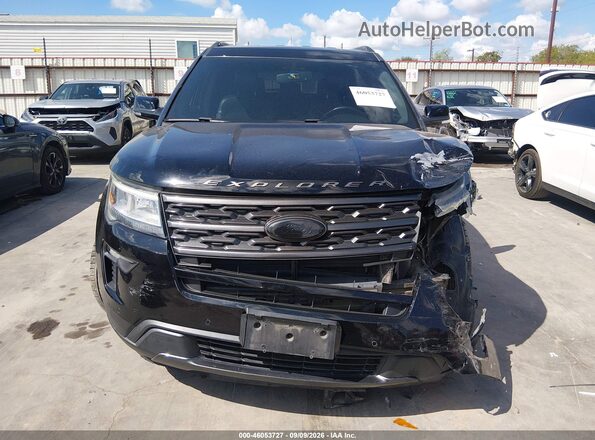 1FM5K7D81JGC13956 2018 FORD EXPLORER Черный Вид задней части салона