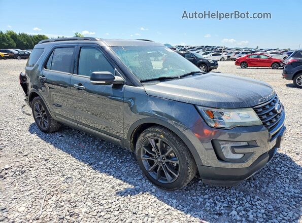 1FM5K7D82HGB68763 2017 FORD EXPLORER Black Przód prawy