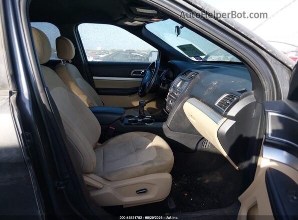 1FM5K7D82HGE22309 2017 FORD EXPLORER Gray Front interior view