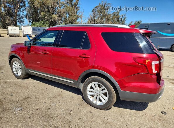 1FM5K7D83GGA85986 2016 FORD EXPLORER Burgundy Rear left