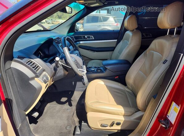 1FM5K7D83GGA85986 2016 FORD EXPLORER Burgundy Front interior view