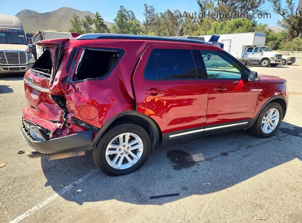 1FM5K7D83GGA85986 2016 FORD EXPLORER Burgundy Rear right