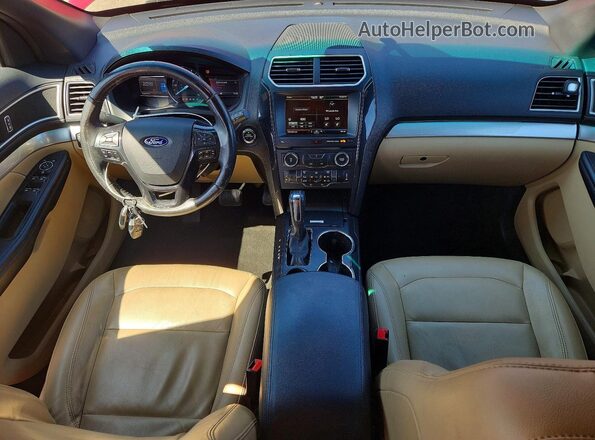 1FM5K7D83GGA85986 2016 FORD EXPLORER Burgundy Dashboard view