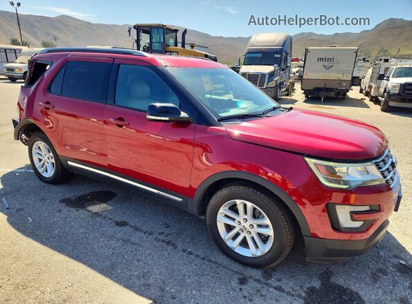 1FM5K7D83GGA85986 2016 FORD EXPLORER Burgundy Front right