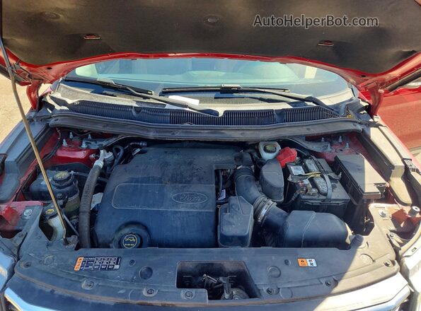 1FM5K7D83GGA85986 2016 FORD EXPLORER Burgundy Engine compartment view