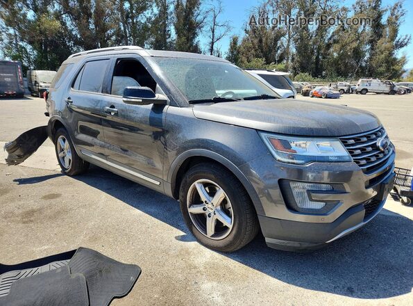 1FM5K7D83GGC04930 2016 FORD EXPLORER Gray Front right