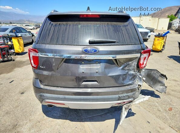 1FM5K7D83GGC04930 2016 FORD EXPLORER Gray Rear view