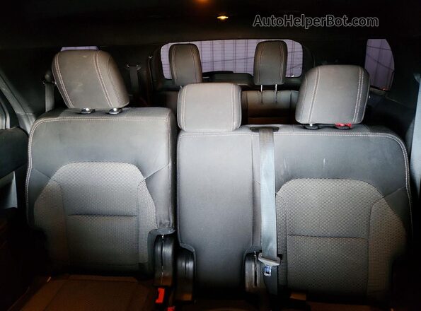 1FM5K7D83HGA93846 2017 FORD EXPLORER Gray Rear seats view