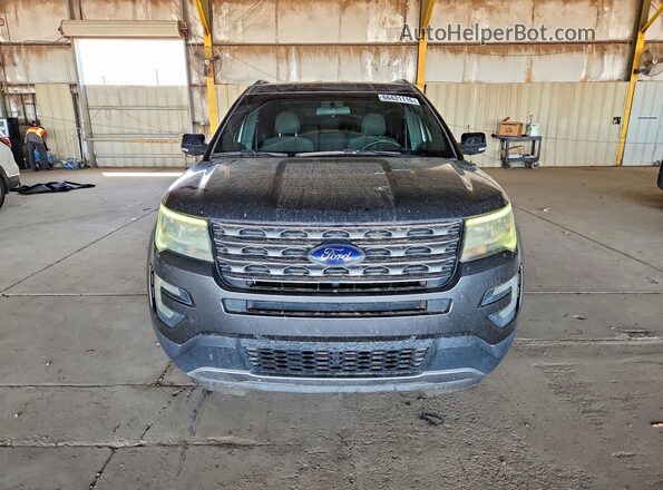 1FM5K7D83HGA93846 2017 FORD EXPLORER Gray Front view